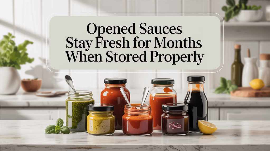 Opened Sauces Stay Fresh for Months When Stored Properly – Shelf Life Tips