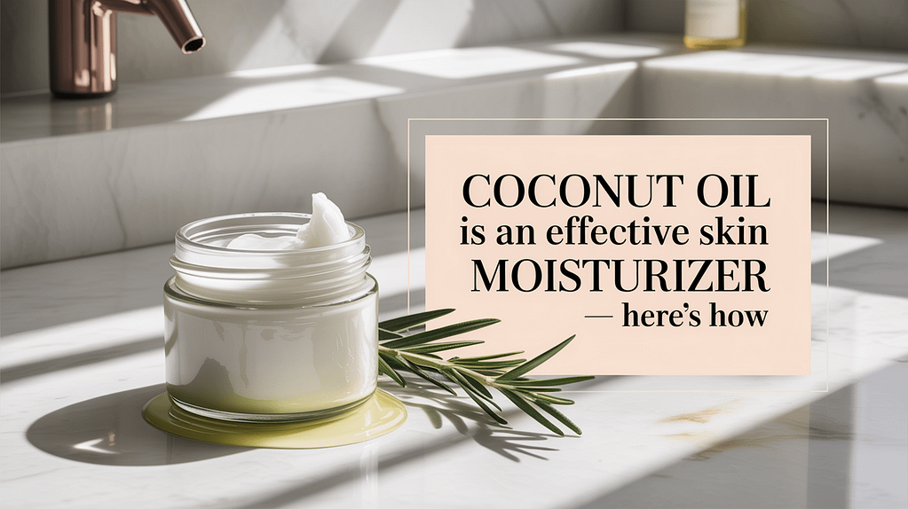 Coconut Oil Is an Effective Skin Moisturizer - Here’s How