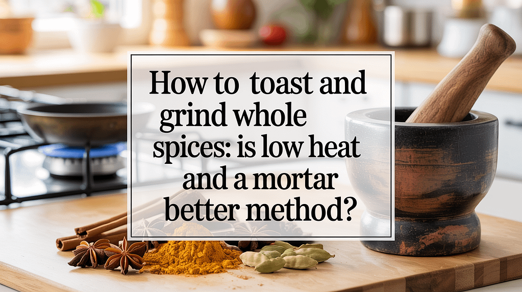 How to Toast and Grind Whole Spices: Is Low Heat and a Mortar Better Method?