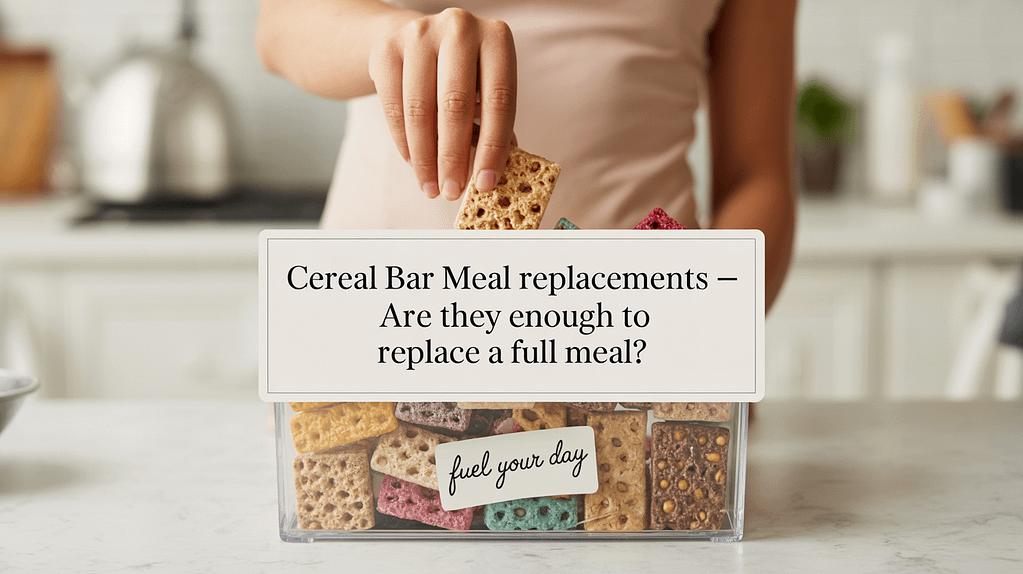 Cereal Bar Meal Replacements - Are They Enough to Replace a Full Meal?