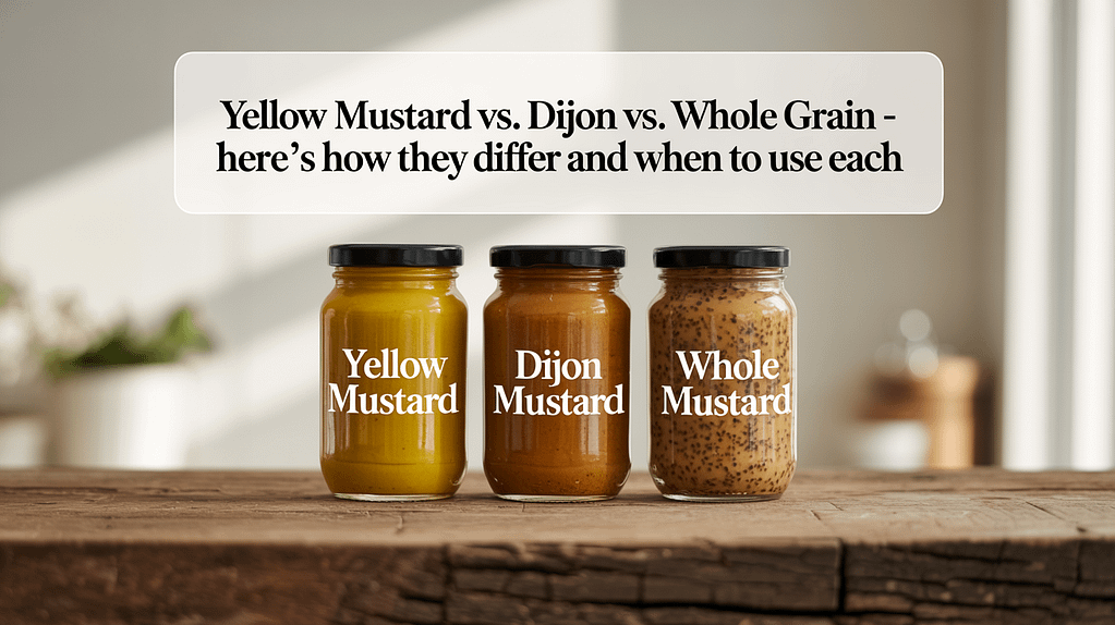 Yellow Mustard vs. Dijon vs. Whole Grain - Here’s How They Differ and When to Use Each