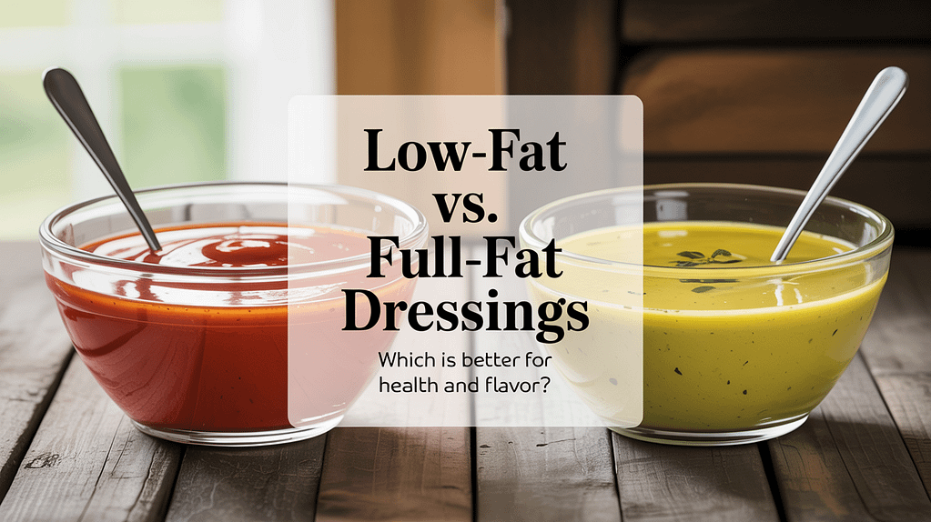 Low-Fat vs. Full-Fat Dressings: Which Is Better for Health and Flavor?
