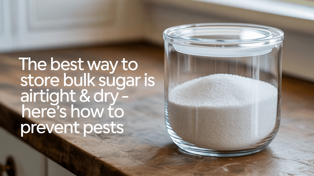 The Best Way to Store Bulk Sugar Is Airtight & Dry - Here’s How to Prevent Pests