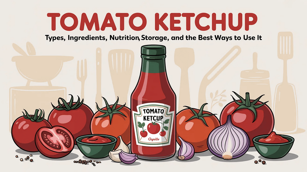 Tomato Ketchup: Types, Ingredients, Nutrition, Storage, and the Best Ways to Use It